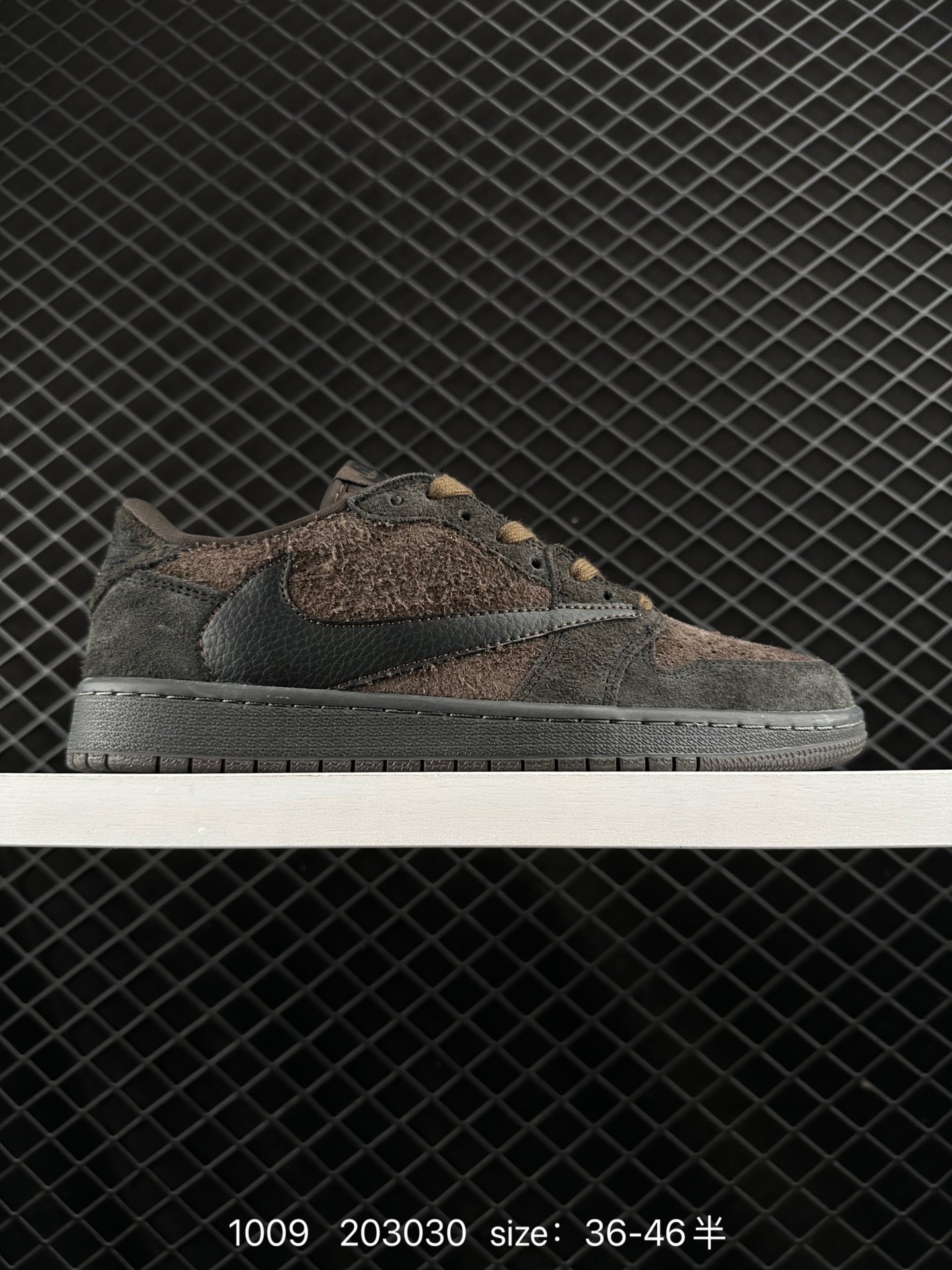 fragment design x Travis Scott x Nike Air Jordan 1 Low OG SP”Black/Green Toe“